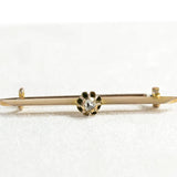 Vintage brooch with 1 rose cut diamond.
