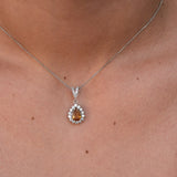 Vintage Orange Natural Diamond Pendant Necklace