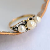 Jugendstil-Perlenring