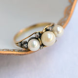 Jugendstil-Perlenring