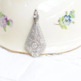 Vintage Necklace with a Intricate Geometric Filigree Patterns