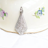 Vintage Necklace with a Intricate Geometric Filigree Patterns