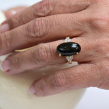 Mid 20th century Black Indian Star ring