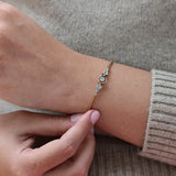 Art deco rigid bracelet
