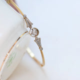 Art deco rigid bracelet