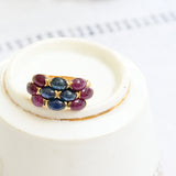 Vintage ruby and sapphire ring