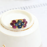 Vintage ruby and sapphire ring