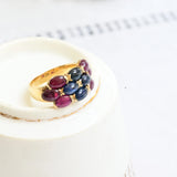 Vintage ruby and sapphire ring