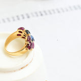 Vintage ruby and sapphire ring