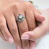 Modernistischer Diamantring