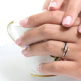 Vintage ruby and sapphire ring