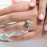 Early 20th century diamond and sapphire ring