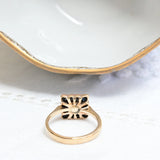 Quadratischer Art-Deco-Ring