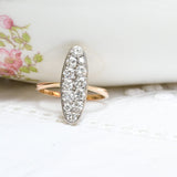 Navette-Diamantring