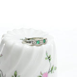 Vintage emerald and diamond ring
