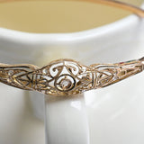 Art deco bangle bracelet