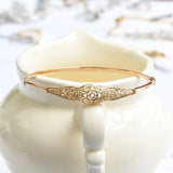 Art deco bangle bracelet