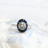 Vintage oval target ring