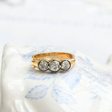 Art deco triplet ring