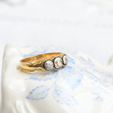 Art deco triplet ring