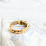 Art deco triplet ring