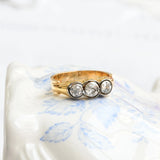 Art deco triplet ring
