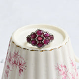 Rubies and diamond ring