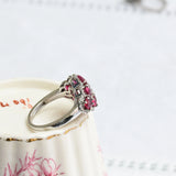 Rubies and diamond ring