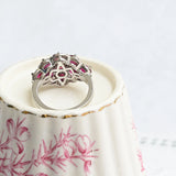 Rubies and diamond ring