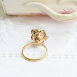 Antique pearl and diamond ring
