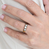 Art deco triplet ring