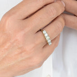 Art deco five diamond ring