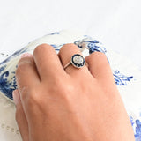 Vintage oval target ring