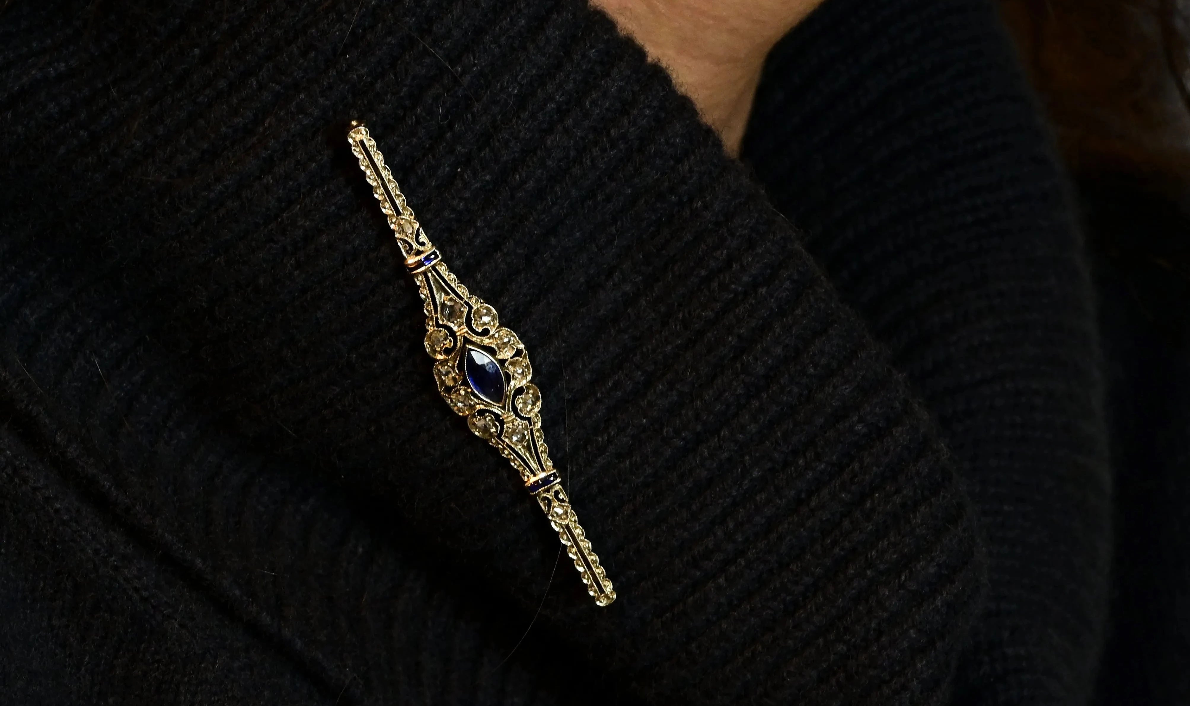 Sapphire Brooch