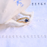 Art Deco Toi et Moi ring