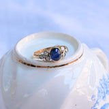 Vintage sapphire and diamond ring