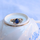 Vintage sapphire and diamond ring