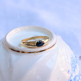 Vintage oval sapphire ring