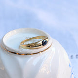 Vintage oval sapphire ring