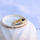 Vintage oval sapphire ring