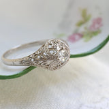 Vintage diamond solitaire ring