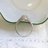 Vintage diamond solitaire ring