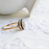 Art deco target ring