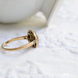 Art deco target ring