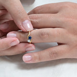 Art Deco Toi et Moi ring