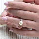 Bague Art déco perles et diamants