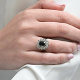 Art deco sapphire rosette