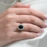 Vintage sapphire rosette ring