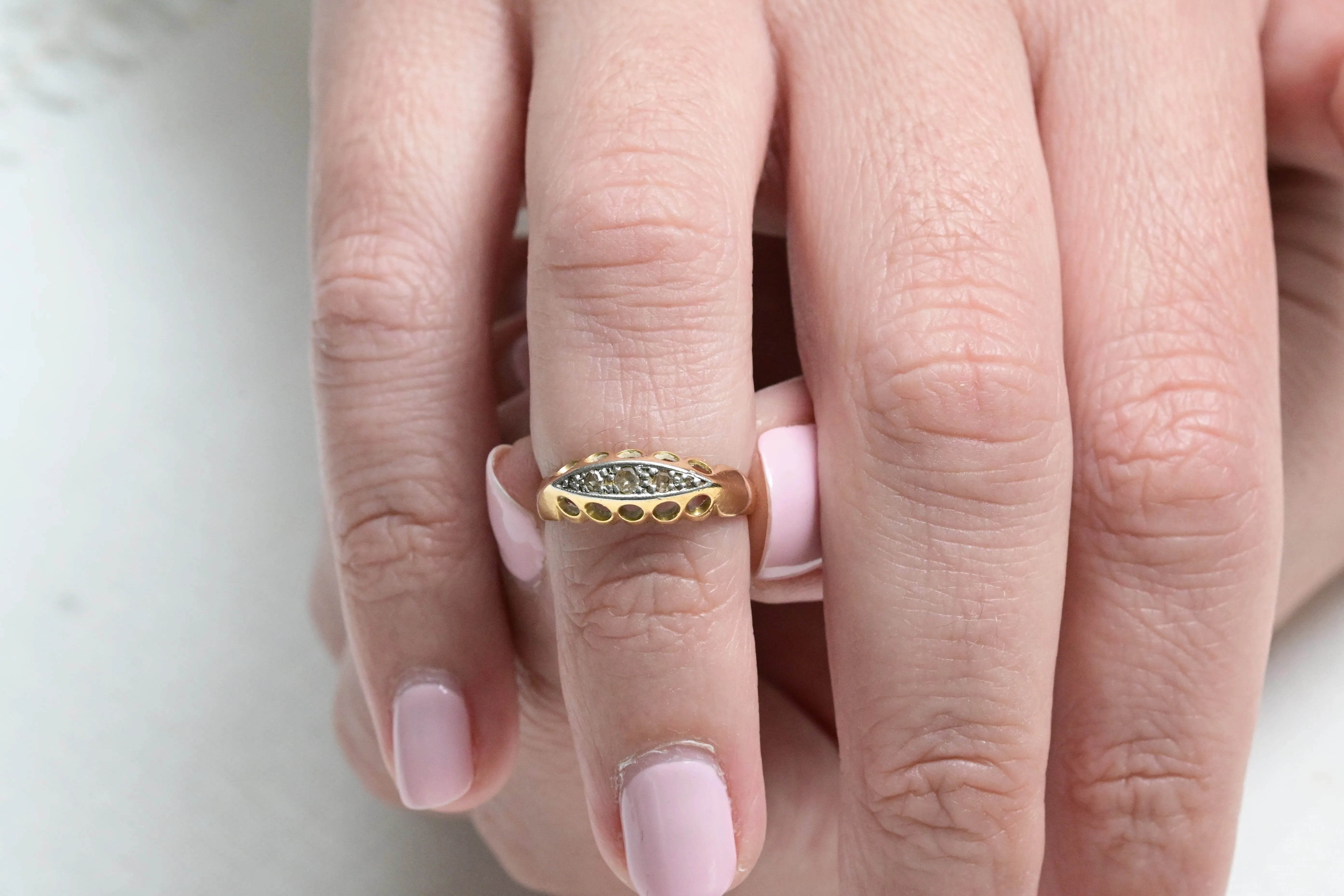 Vintage triplet ring