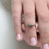 Art deco triplet ring